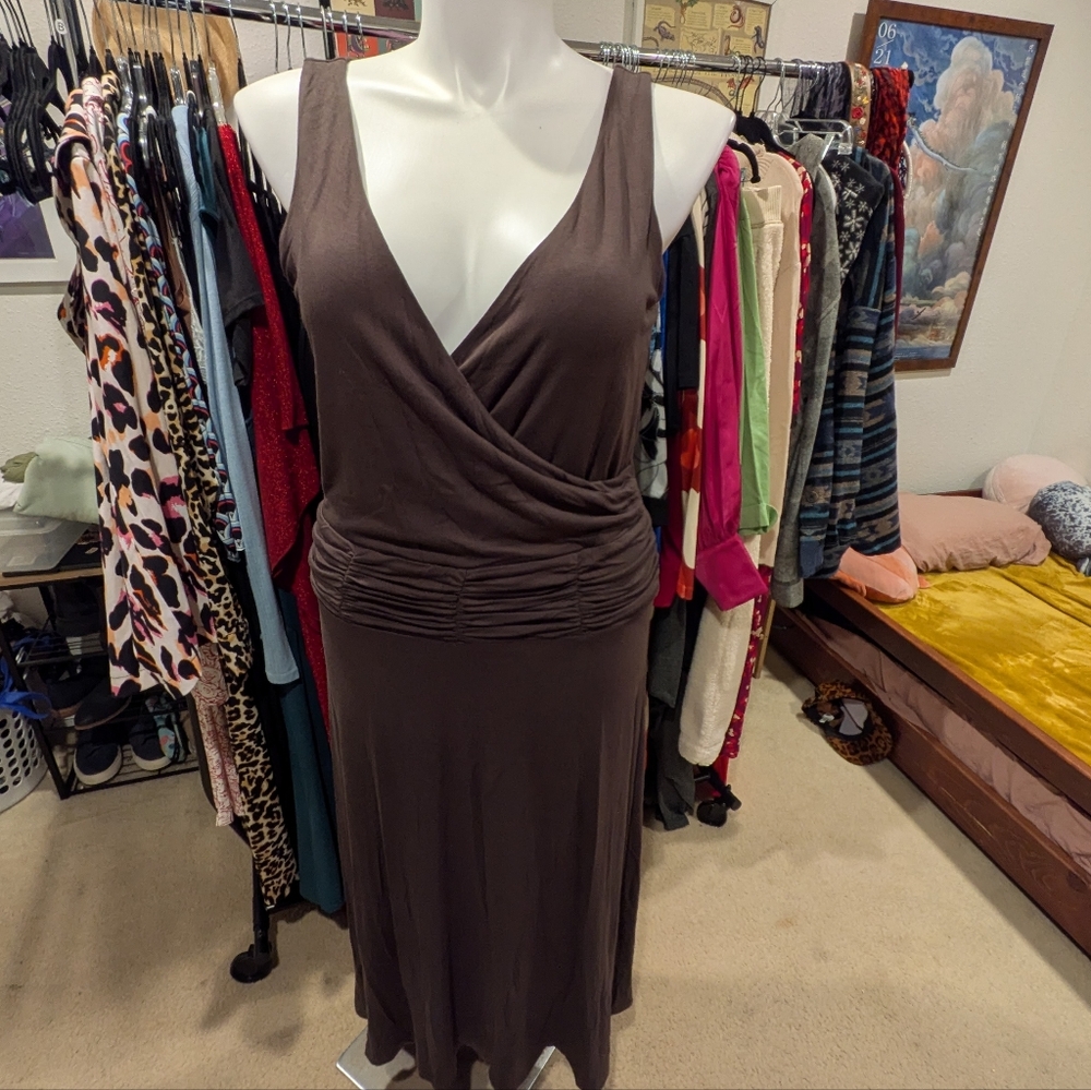 Nic + Zoe Brown Sleeveless Dress - XL